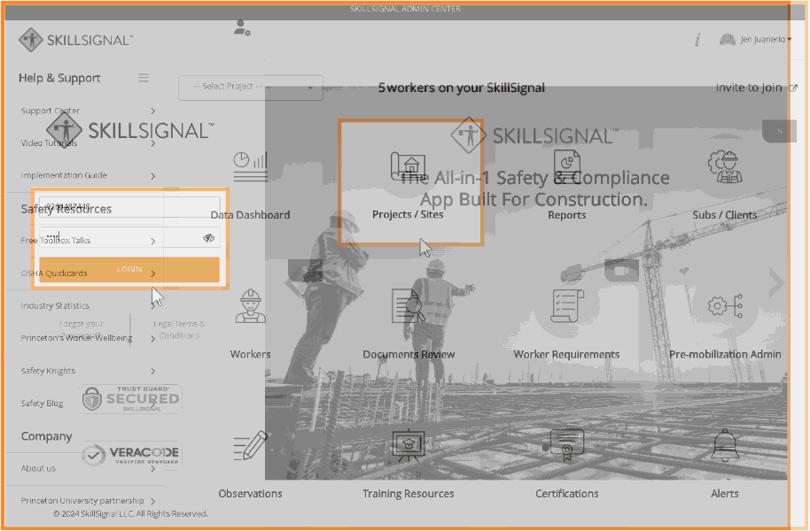 How to Set/Change Auto clock on a Project SkillSignal Safety